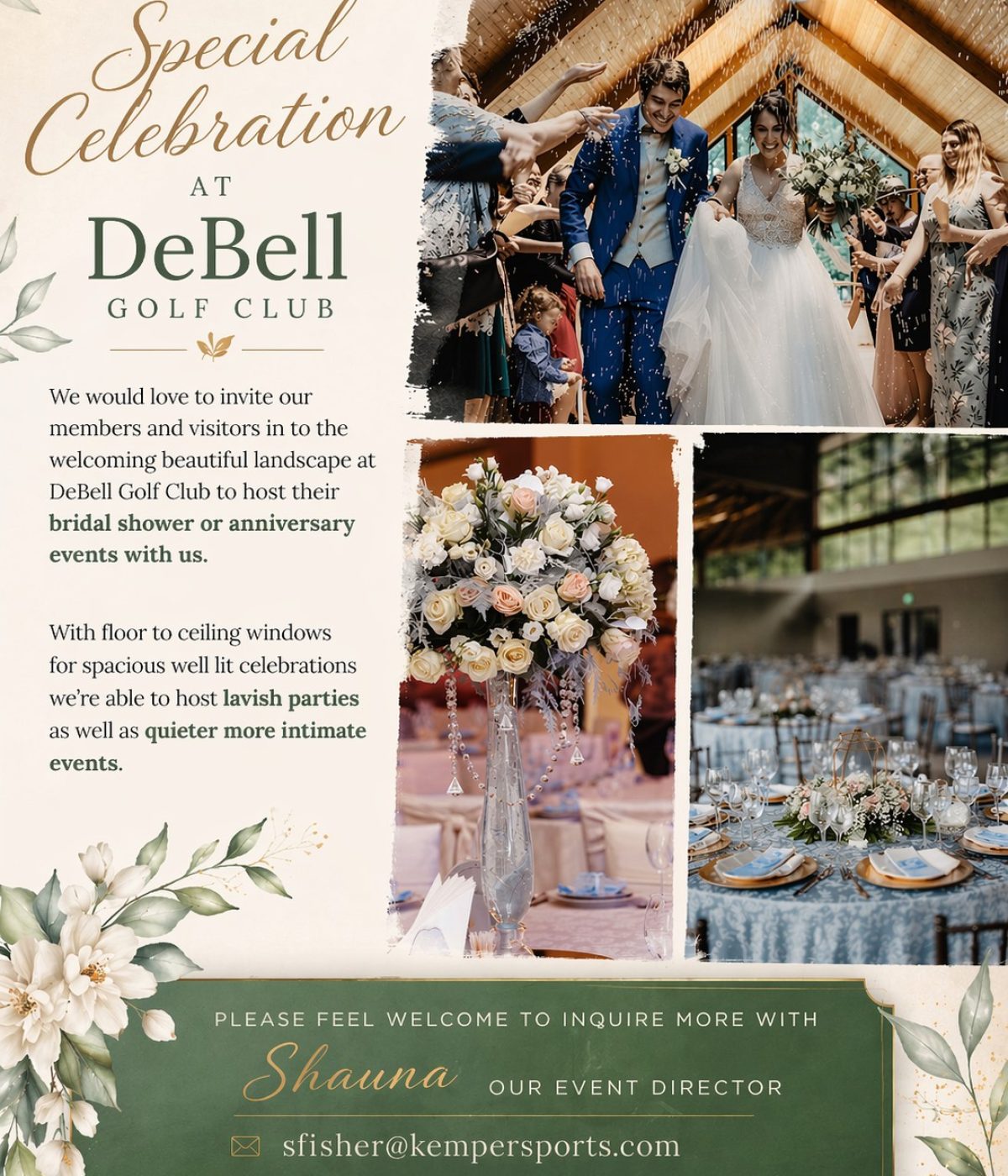 Host Your Special Celebration at DeBell Golf Club
